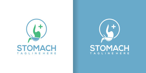 Stomach health vector logo isolated. stomach health logo