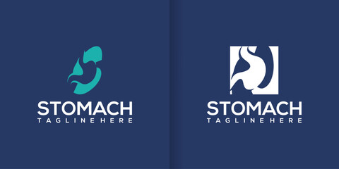 stomach icon Logo collection, stomach logo template - obrazy, fototapety, plakaty