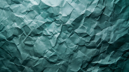 background crumpled paper aquamarine color