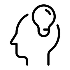 brainstorming line icon