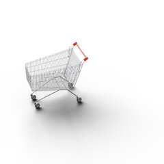 ショッピングカート shopping cart 影付き 透過影 半透明影 透過PNG 3D CG Rendering Images