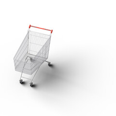 ショッピングカート shopping cart 影付き 透過影 半透明影 透過PNG 3D CG Rendering Images