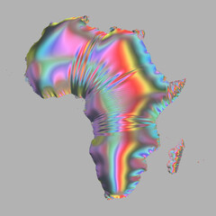 Afrika changierend und aufgeblasen - obrazy, fototapety, plakaty