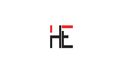 HE, EH , H , E , Abstract Letters Logo Monogram