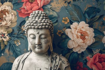 A small Buddha statue, a symbol of Buddhism