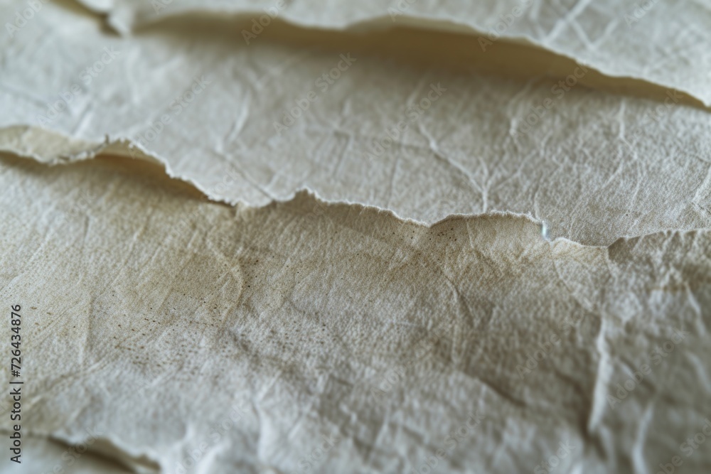 Aufkleber A close-up view of a piece of paper placed on a table. Suitable for various business and office-related concepts