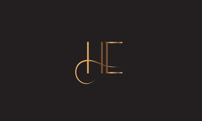 HE, EH , H , E , Abstract Letters Logo Monogram