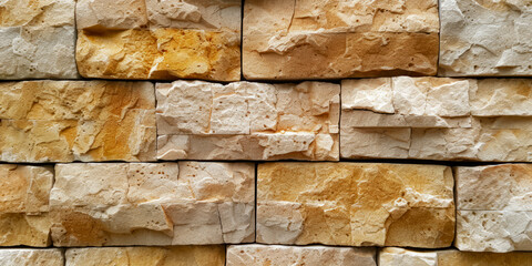 Texture Of Stone Limestone Wall With Stones For Background Created Using Artificial Intelligence