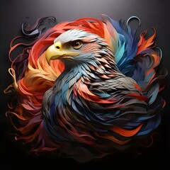 Fototapeta premium rooster on the background