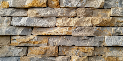 Texture Of Stone Limestone Wall With Stones For Background Created Using Artificial Intelligence