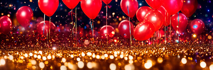 airy multi-colored holiday balloons. Selective focus. - obrazy, fototapety, plakaty