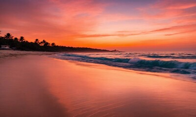 Fototapeta na wymiar Landscape of paradise tropical island beach, beautiful background