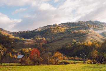 Obraz premium autumn in the mountains of romania