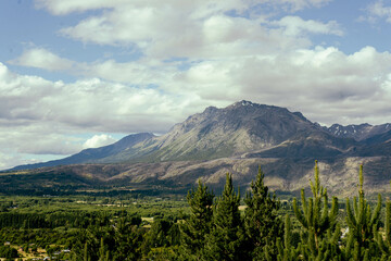 landscape with mountains