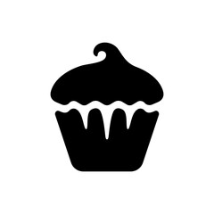 Delicious cupcake graphic design. Sweet pastries icon symbol
