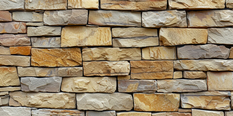 Texture Of Stone Limestone Wall With Stones For Background Created Using Artificial Intelligence