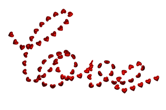 Valentine's day, Love and care concept on transprent.