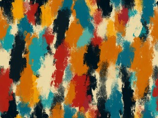 Abstract acrylic painting seamless pattern 