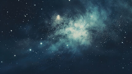Obraz na płótnie Canvas The Galactic View on a Starry Night - Generative AI