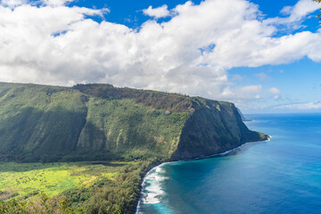 Waipipi Lookout on the pacific coast on big island in hawaii