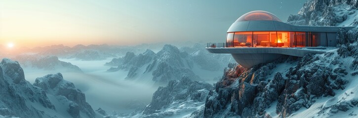 High-altitude observatory with a transparent dome 