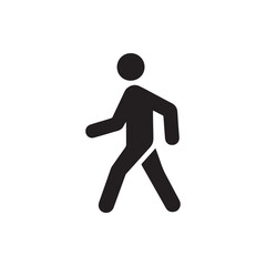 Fototapeta na wymiar person walking icon vector