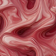 Obraz premium Layered pink and white marbled texture with undulating lines and curves, resembling natural stone or soft ripples, elegant and smooth.