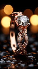 Fototapeta premium Wavy shape diamond jewerly UHD wallpaper