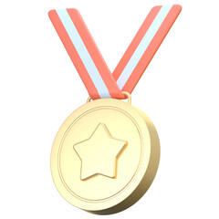 medal 3D Illustration Icon Pack Element
