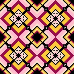 Geometric patterns with simple shapes. Tribal and ethnic fabrics. African, American, Mexican, Indian styles. Simple geometric pattern elements are best used in web design, business textile printing.