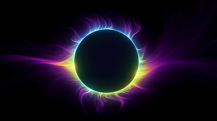 Obraz premium Cosmic illustration showing vibrant cosmic background