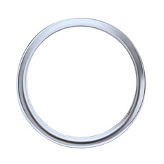 Beautiful silver circle vector illustration png