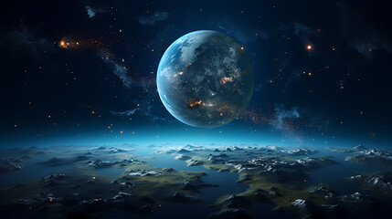 Cosmic illustration showing vibrant cosmic background