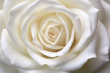 Close up of beautiful white rose flower