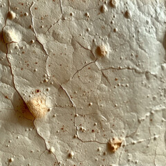 Macro View of Handcrafted Eggshell White Paper with Delicate Tan Fibers. Perfect for wallpapers backgrounds prints