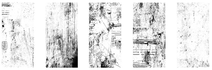 Grunge Urban Backgrounds set. Texture Vector. Dust Overlay Distress