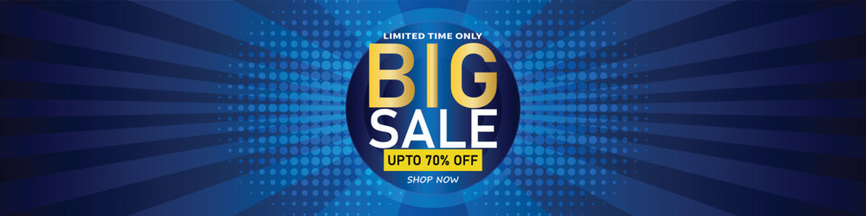 Naklejka premium Sale banner template design . Super Sale, end of season special offer banner. vector illustration.