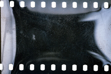 Dusty and grungy 35mm film texture or surface