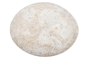 Fototapeta na wymiar Top view of single gray pebble