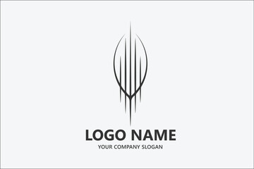 Line art real Estate logo design vector