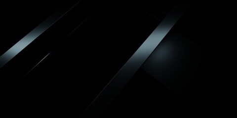 3d rendering of black abstract geometric background. Scene for advertising design, showroom, technology, future, modern, sport, game, metaverse, cosmetic, warehouse, garage. Sci Fi Illustration