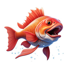 Fototapeta premium Clownfish Studio Shot Isolated on Clear Black Background