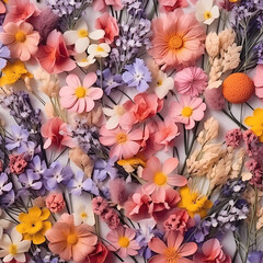 Fototapeta na wymiar background with dried flowers