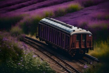 Obraz premium train on the railway