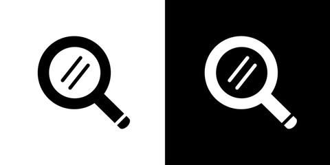 Search icon. Secret data. Hidden. Black icon.