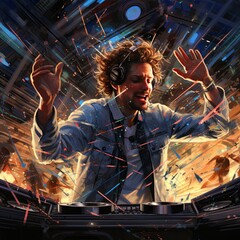 super dj dancing for the holidays.