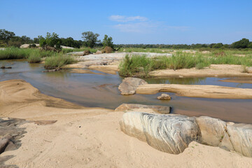 Afrikanischer Busch - Krügerpark - Sand River / African Bush - Kruger Park - Sand River /