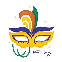 Party mask illustration vector perfect for mardi gras
