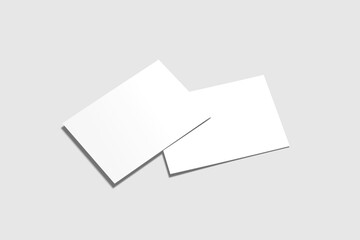 Magazine, booklet, postcard, business card or brochure mockup template