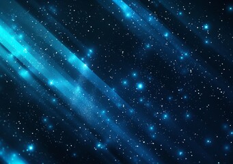 An abstract blue background with stars in the style 
